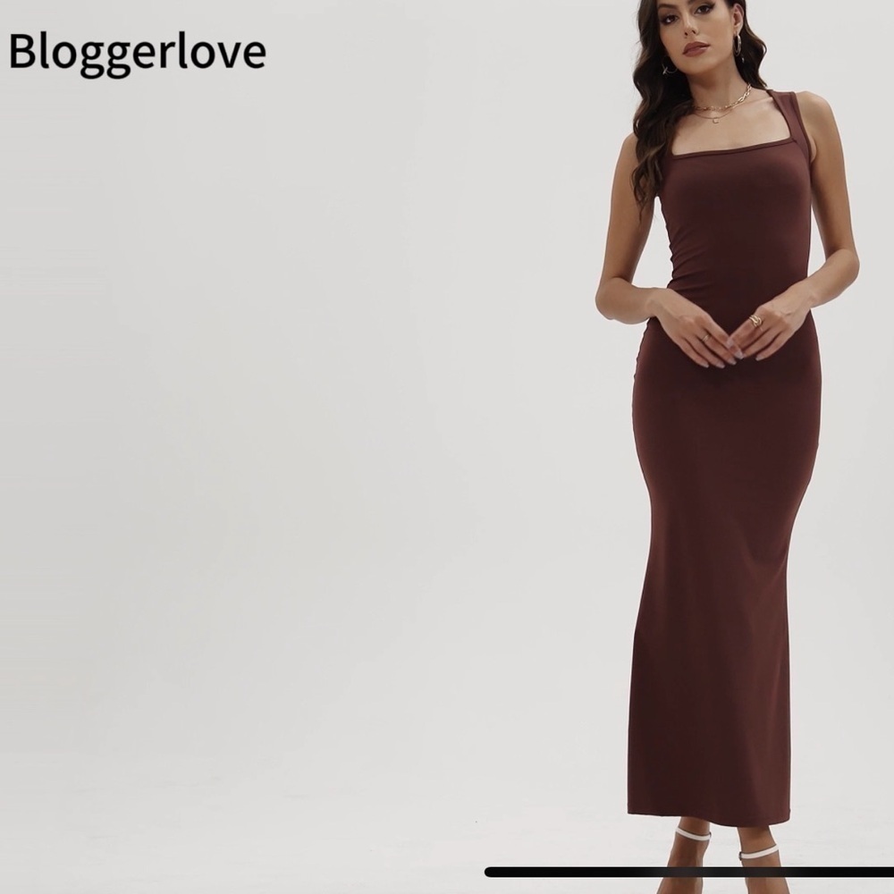 Bloggerlove Womens Summer Long Bodycon Maxi Dress